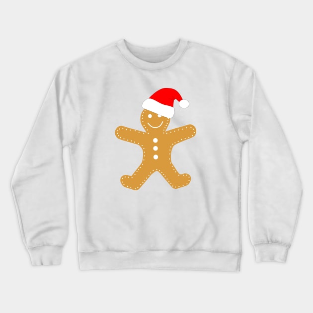 GINGERBREAD Man Christmas Cookie Crewneck Sweatshirt by SartorisArt1